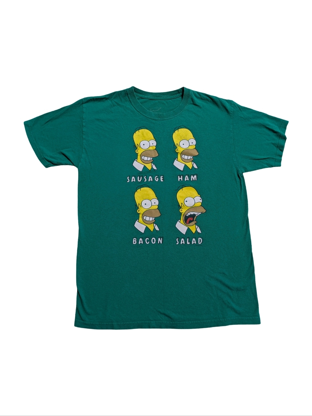🍅Homer Simpson Graphic T-Shirt 2014 Green